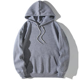 Pull à capuche doublé polaire grande taille pour l'automne